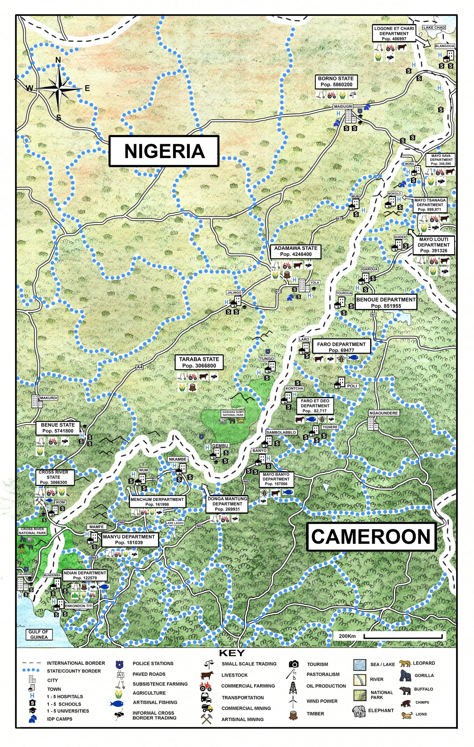 CAMEROON - NIGERIA_illustration